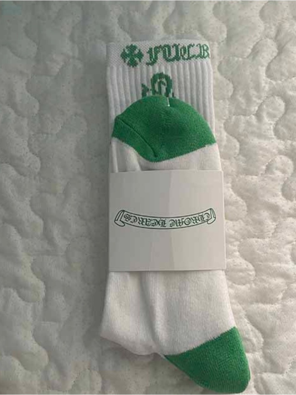 Chrome Hearts Classics Socks White/Green - Picture 2 of 6
